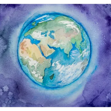 Рисунок земного шара