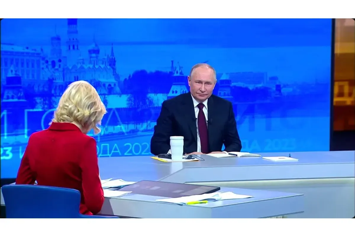 Во время Прямой линии с Владимиром Путиным